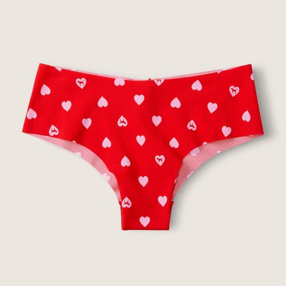 Victoria’s Secret Pink Valentine’s Day Puppy Heart Seamless Panty